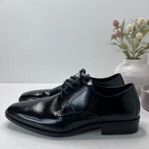 Stacy Adams Ardell Plain Toe Leather Oxford Dress Shoes Black Men's 11.5M